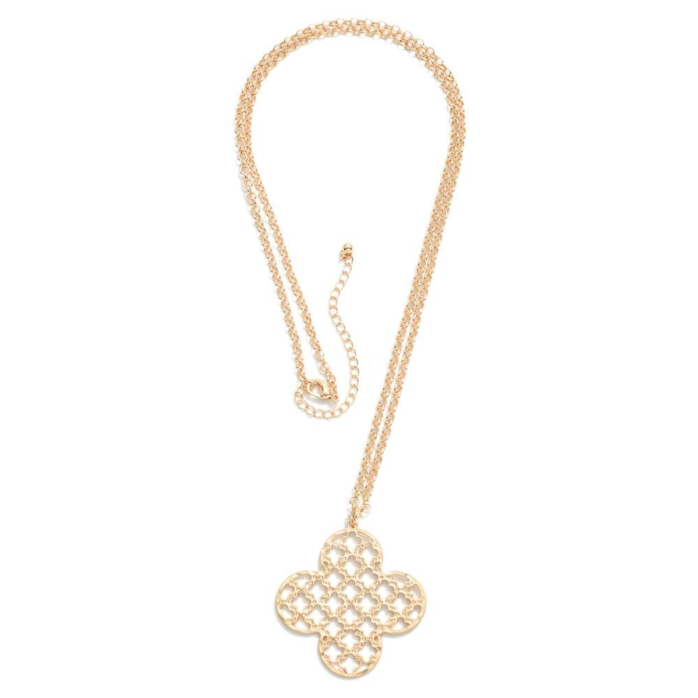Clover Cut Out Pendant