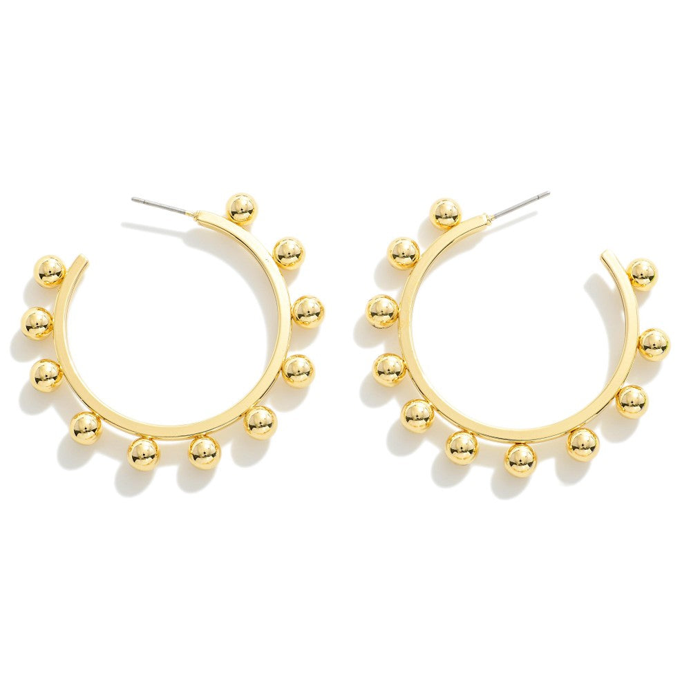 Border Beaded Half Hoop