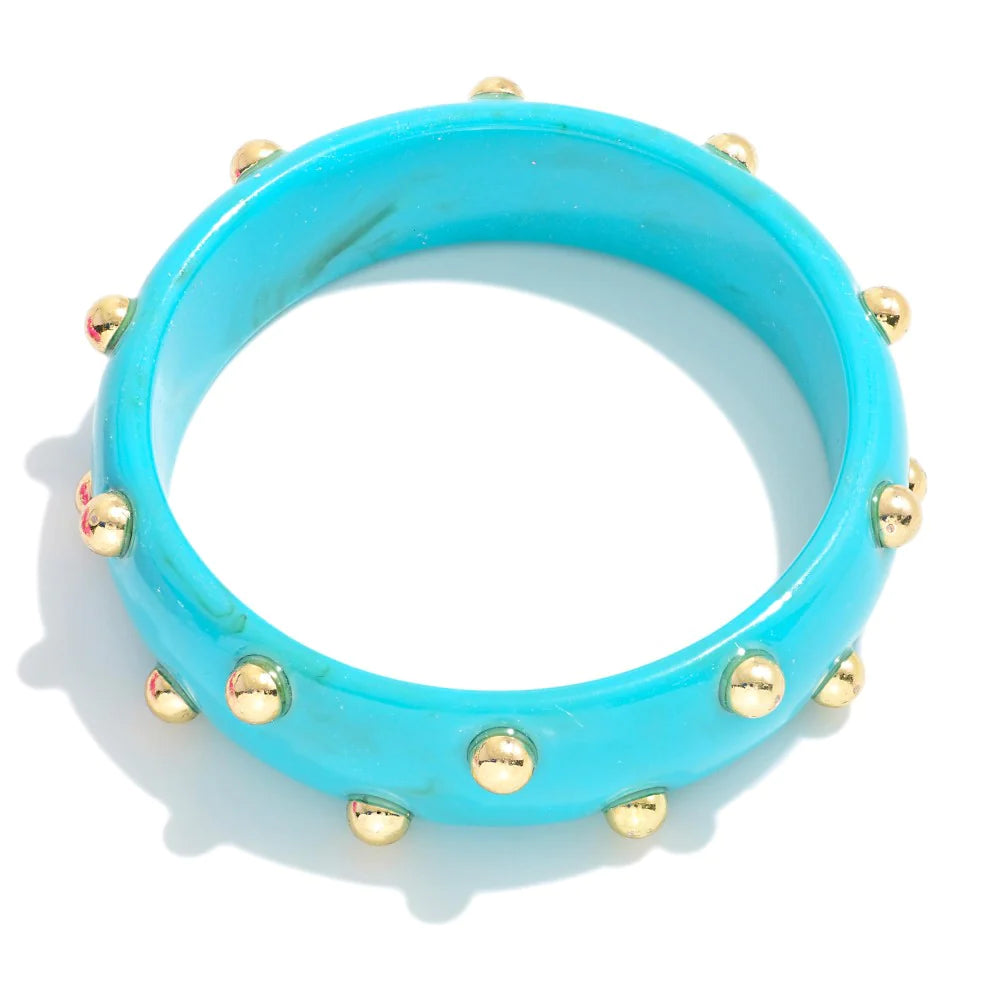 Studded Resin Bangle