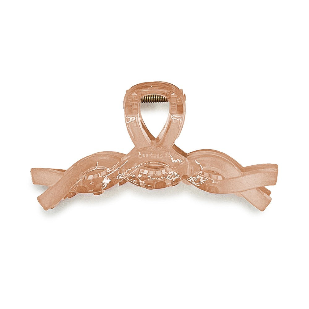Frosted Criss Cross Hair Clip