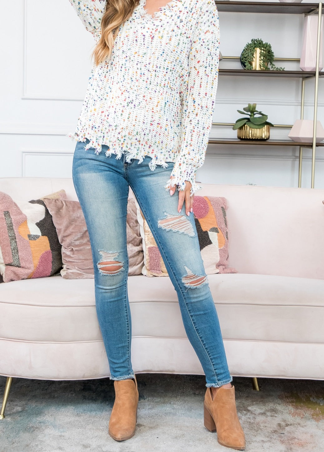 Tassel Knitted Top