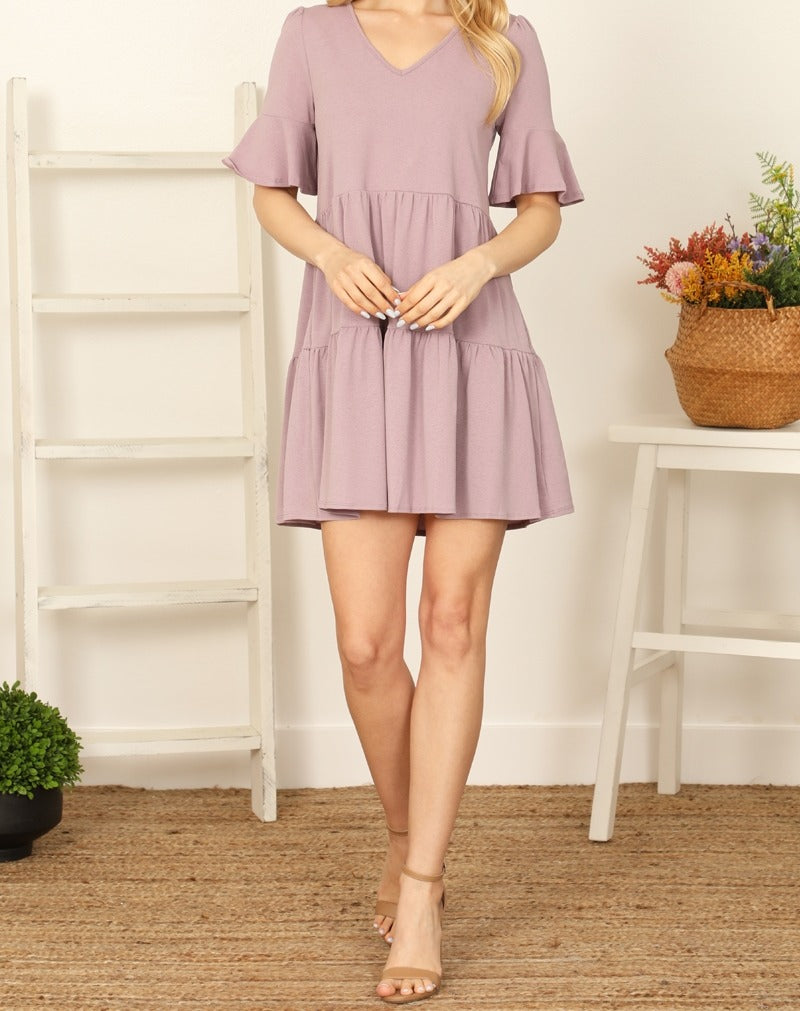 Flounce Tiered Dress