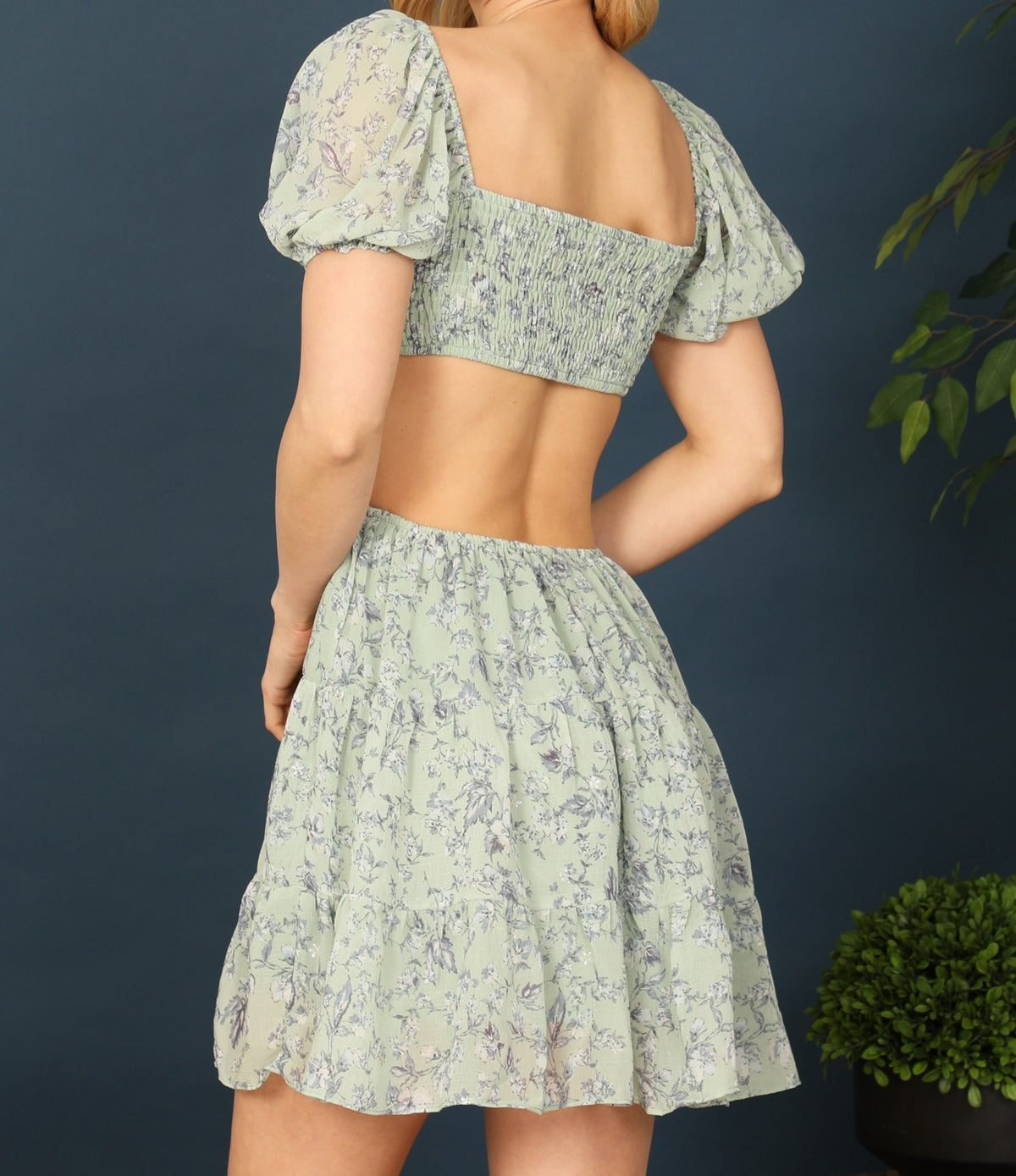 Floral Cut Out Dress