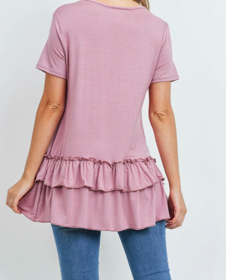 Ruffle Tunic Top