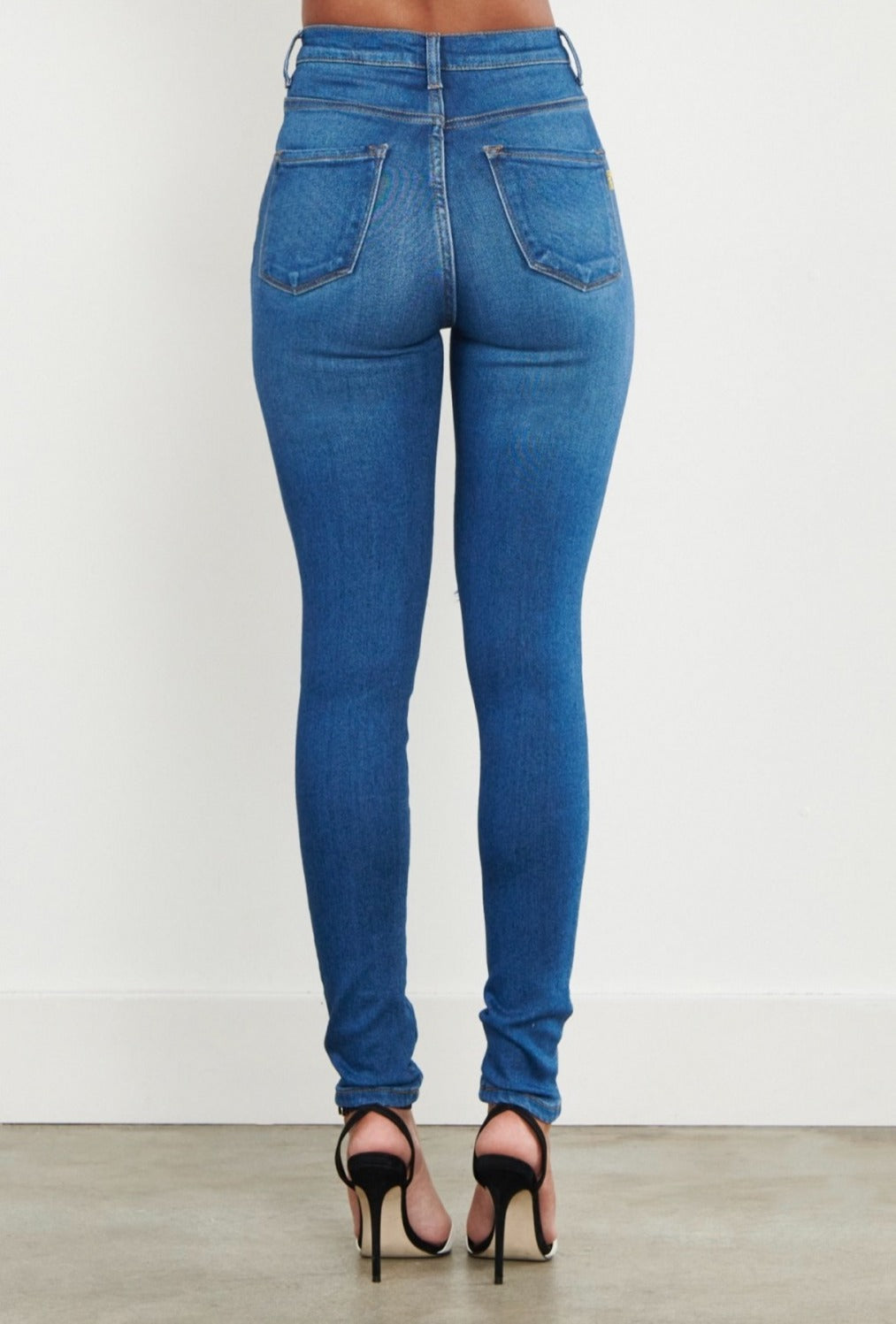 Blooming Distressed Skinnies