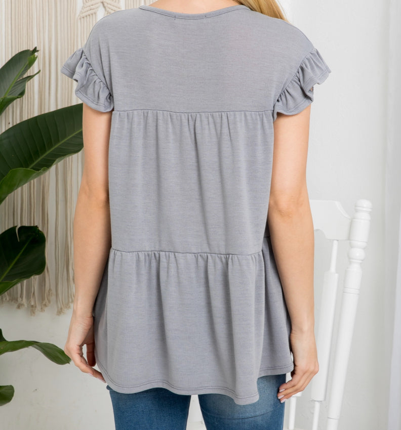 Ruffled Swing Top