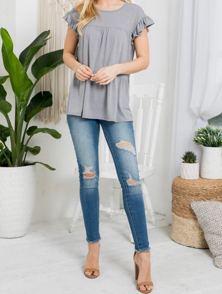 Ruffled Swing Top