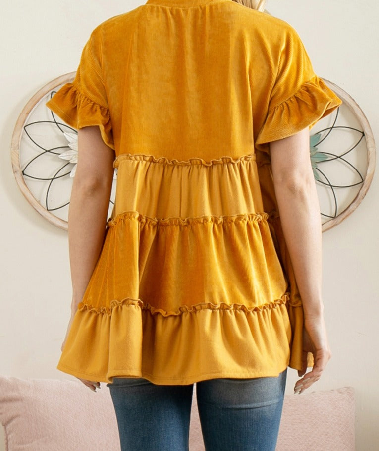 Merrow Ruffled Top