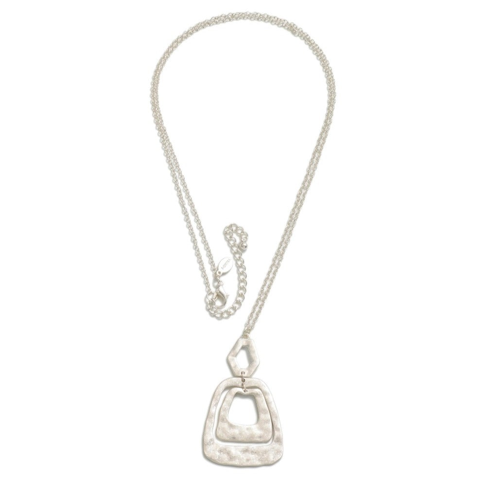 Hammered Chained Pendant