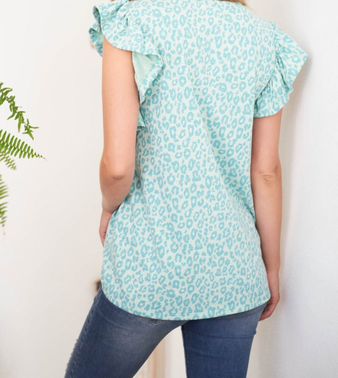 Ruffled Sleeve Top