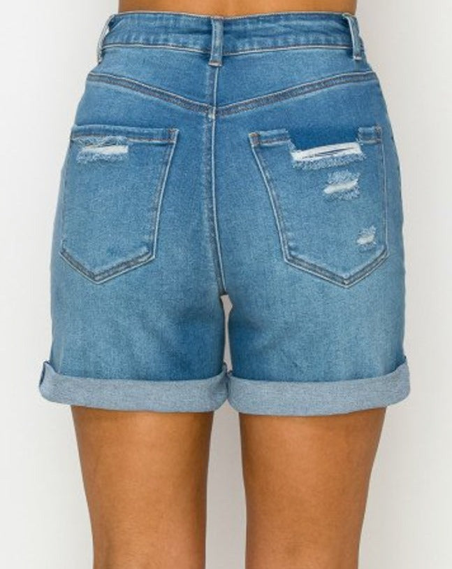 Mom Cuffed Shorts