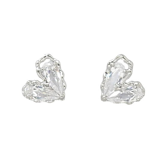 Stone Heart Stud