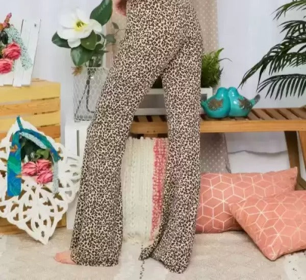 Leopard Palazzo Pants