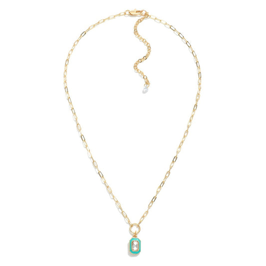Square Rhinestone Pendant