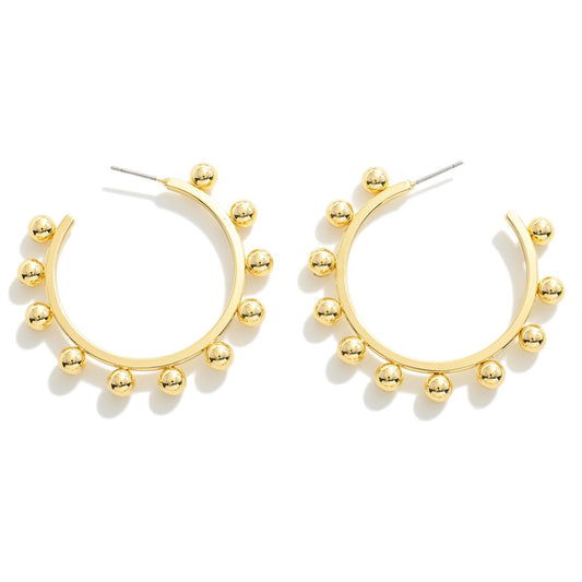 Border Beaded Half Hoop