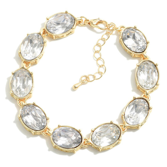 Linked Oval Rhinestone