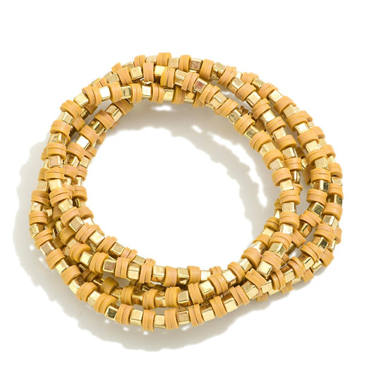 Heishi Beaded Stretched Set