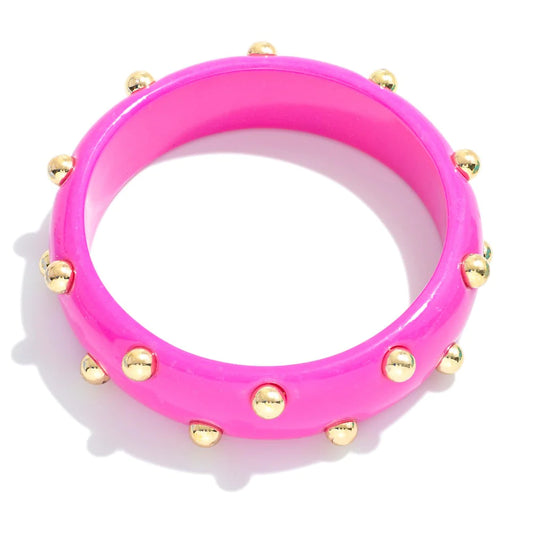 Studded Resin Bangle