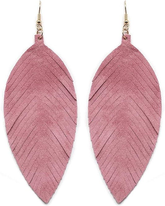 Fringe Feather Tear Drops
