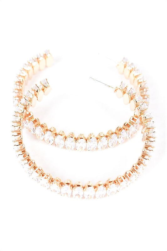 Half Krystal Hoop