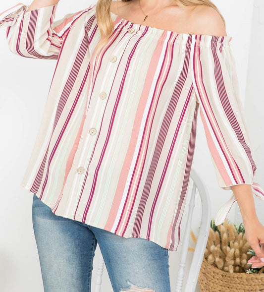 Vertical Striped Top