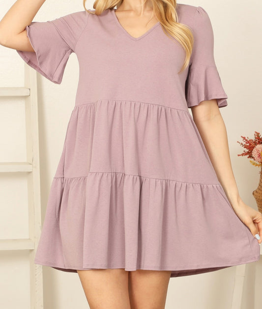 Flounce Tiered Dress