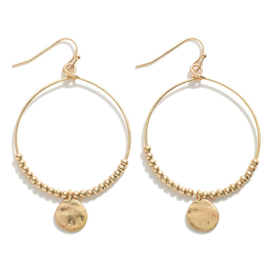 Circled Charm Hoop