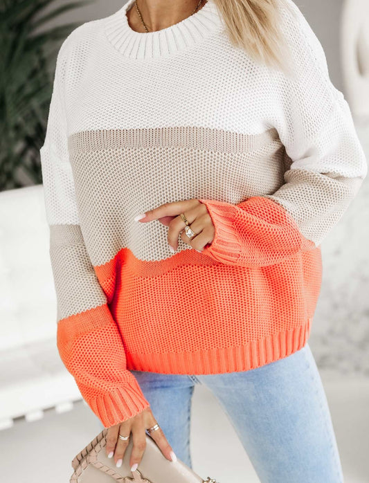 Block Knitted Sweater