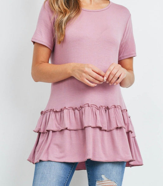 Ruffle Tunic Top