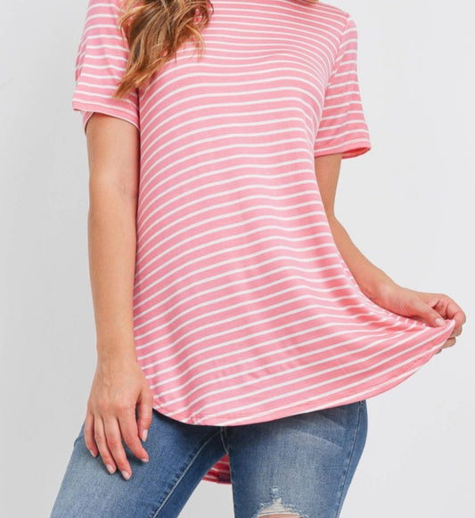 Back Button Tunic Top