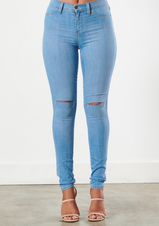 Split It Up High Waist Skinnies
