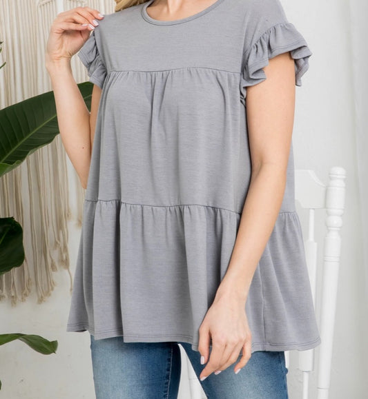 Ruffled Swing Top