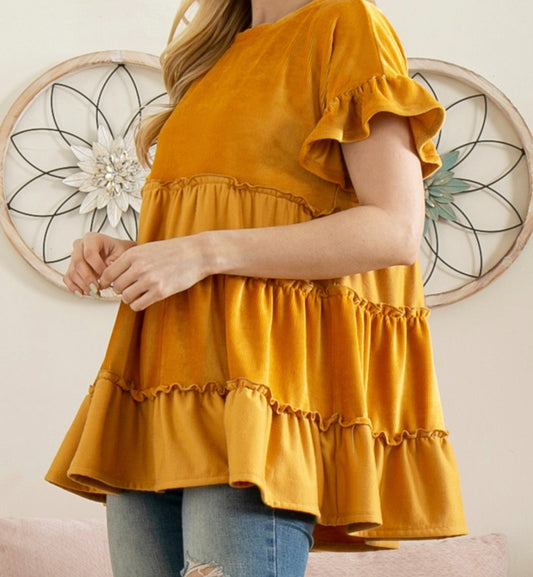 Merrow Ruffled Top