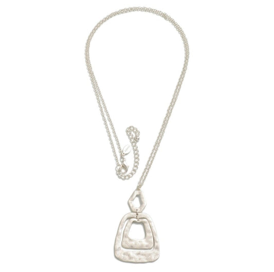 Hammered Chained Pendant