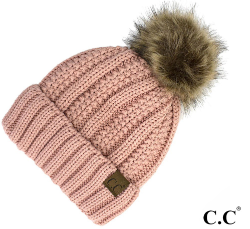 Line Knitted Beanie