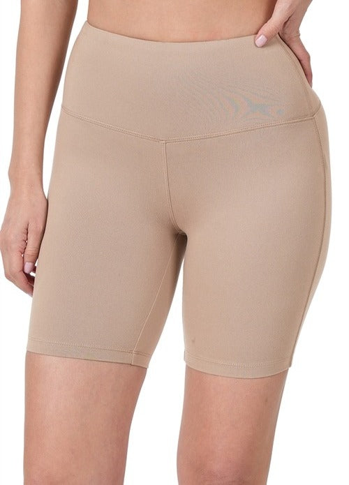 Brushed Biker Shorts