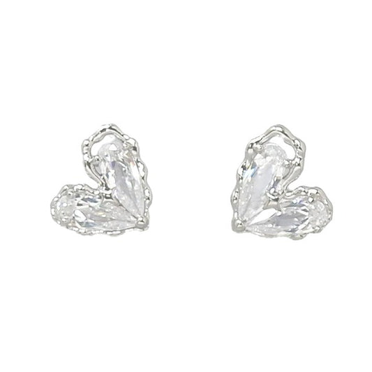Stone Heart Stud